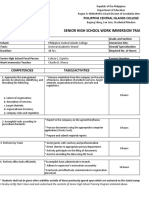 Immersion Training Plan