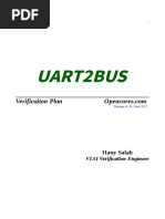 Uart2bus Verification Plan