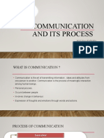 Communication and Its Process