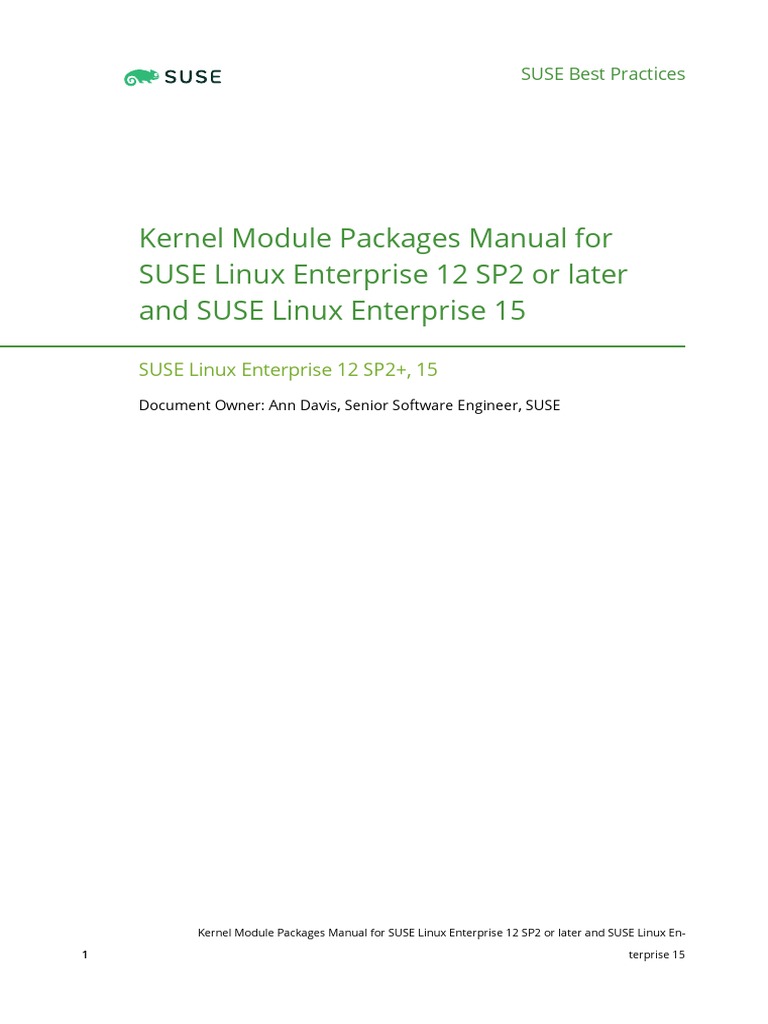 SBP KMP Manual SLE12SP2 - Color - en | PDF | System Software ...