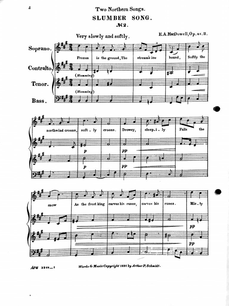 Slumber Song (MC Dowell) | PDF