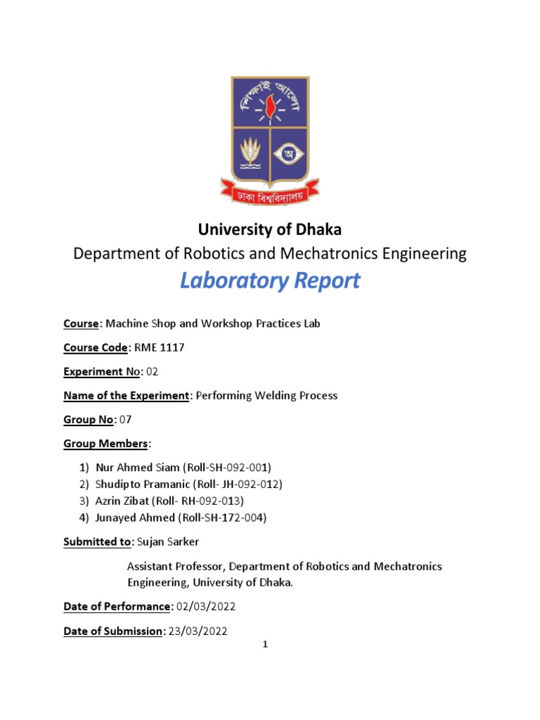 Welding Lab Report 1117 3 PDF Construction Welding