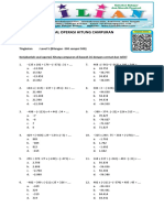 Operasi Hitung Campuran Bilangan Bulat Positif Dan Negatif Level 5