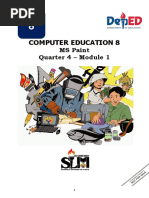 Computer Education 8: MS Paint Quarter 4 - Module 1