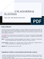 L2 Avoiding Plagiarism and Planning