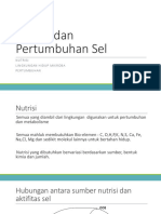 Nutrisi dan Pertumbuhan Sel