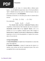 Lec. 3 Interpolation