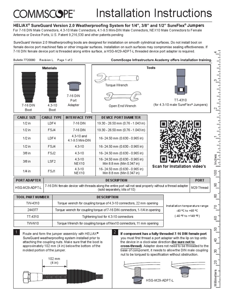 HELIAX® SureGuard Version 2.0 Wea Therproofing System For 1 - 4 3 - 8 ...