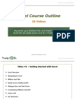 Excel Course Outline