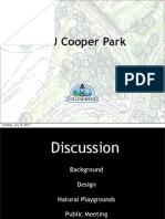 Presentation to Council for JJ Cooper Park