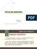 Tipos de Sermao Francisco Bezerra Estudos Topicos