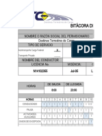 Bitácora Nom 087 SCT