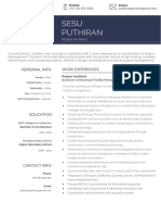 Project Architect Puthiran Gomes - 3 Years Experience