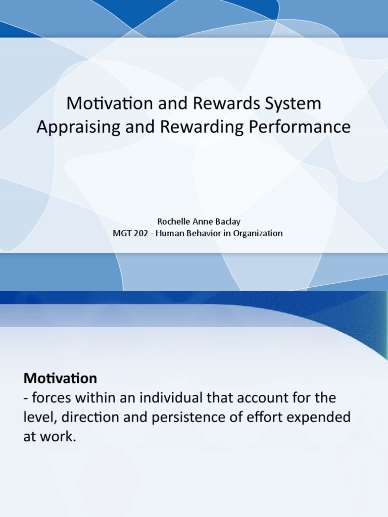 Motivation and Rewards System PDF Cost Of Living Motivation