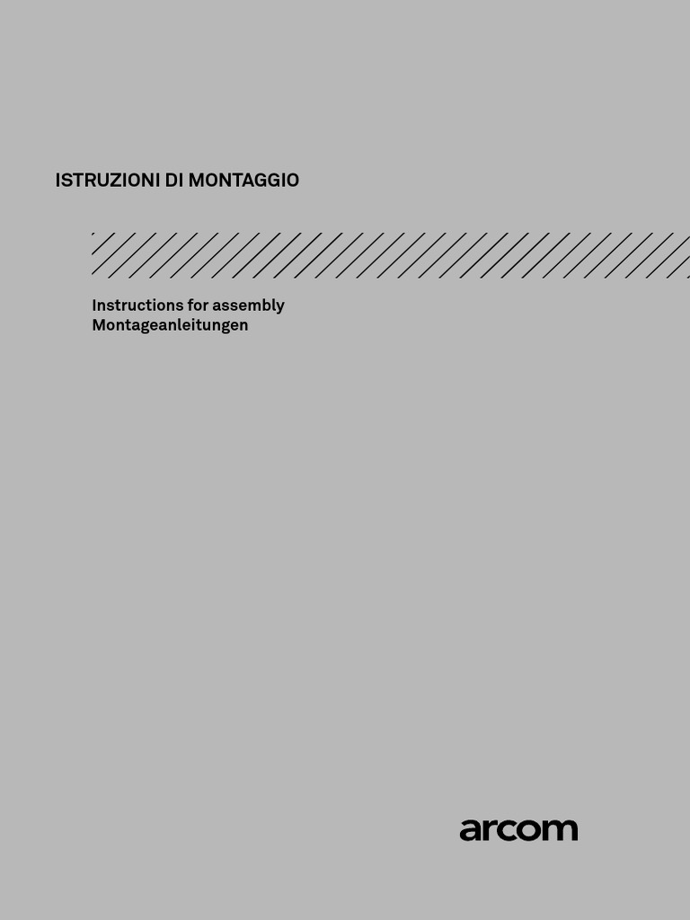 Istruzioni Montaggio Arcom | PDF