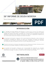 Informe Deuda Morosa (Julio-Septiembre 2022)