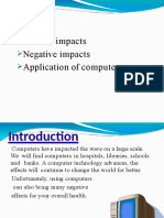 Lecture#17 Impacts of Comp.