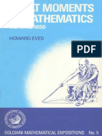 Eves, Howard, (BF) Great Moments in Mathematics Before 1650