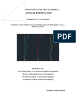 Valores y Vectores Propios de Un Operador Lineal