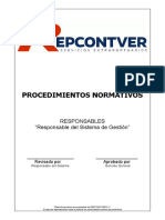 PRO-NOR001 Procedimientos Normativos