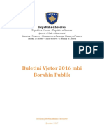 Buletini Vjetor 2016 Mbi Borxhin Publik: Republika e Kosovës