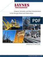 Haynes A Guide To The Metallurgical Corrosion and Wear Characteristics