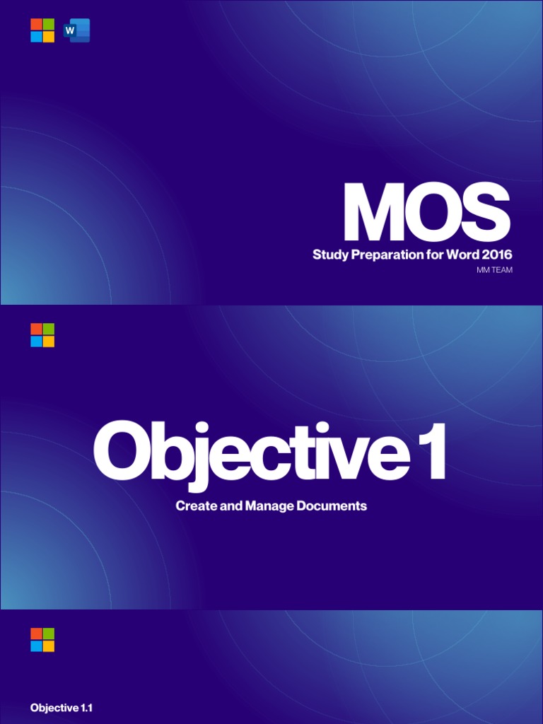 Word 2016 Preparation Test MOS | PDF | Computer File | Microsoft Word