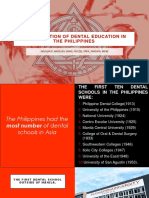 MOD 2A The Evolution of Dental Education in The Philippines Autosaved