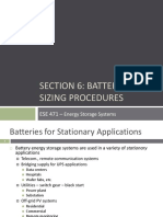 Battery Bank Sizing Procedures