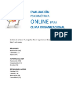 Clima Organizacional