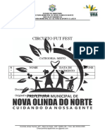 Circuito Fut Fest ficha inscrição Nova Olinda Norte AM