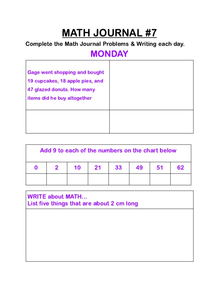 Ethan Stoker - 22M MATH JOURNAL #7 | PDF | Games & Activities