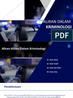 Kelompok Aliran Kriminologi