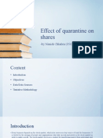 Effect of Quarantine On Shares