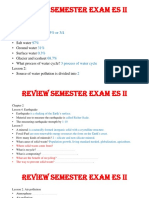 Review Semester Exam ES II G9
