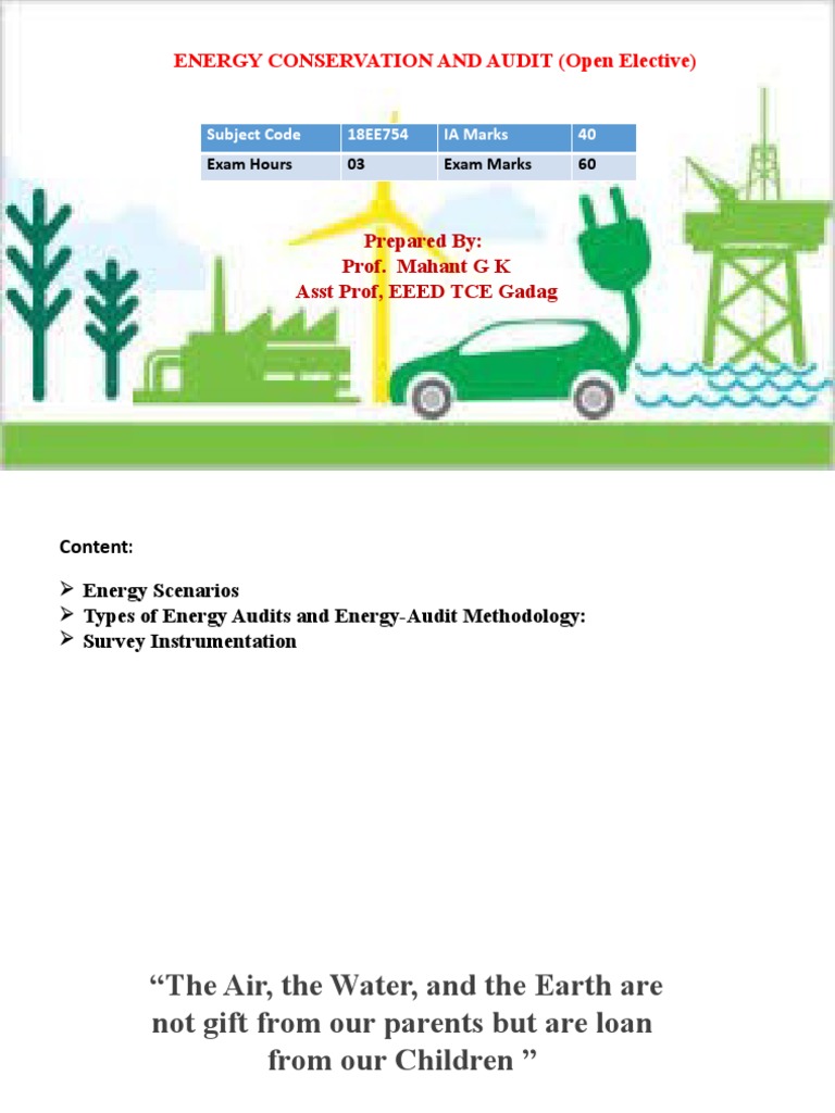 Energy Conservation and Audit Overview | PDF | Data Acquisition ...