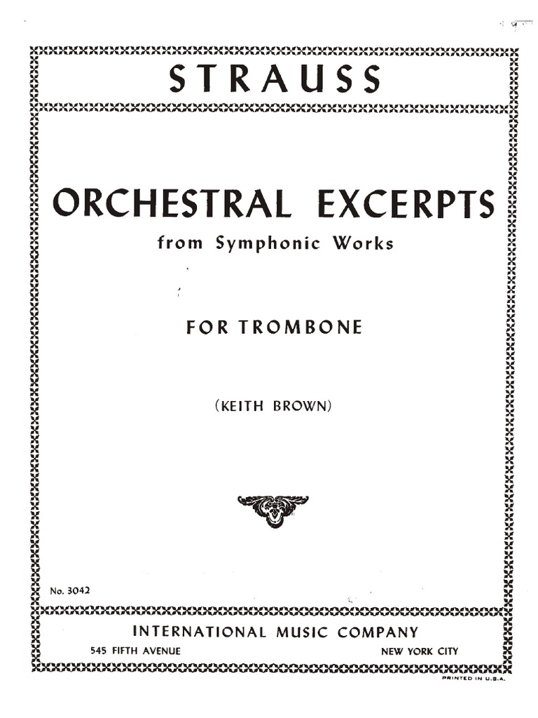 Orchestral Excerpts Strauss - 221028 - 125352 | PDF