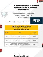 1.3 Marketing Research Applications