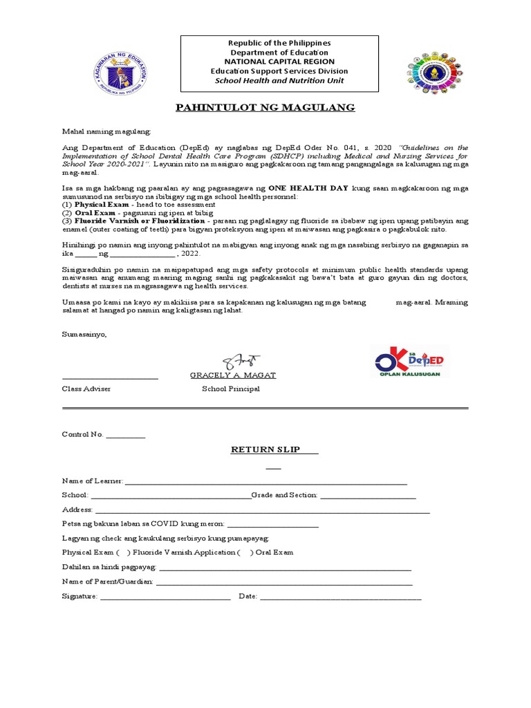 Dental Consent Form Fluoride Varnish FINAL | PDF