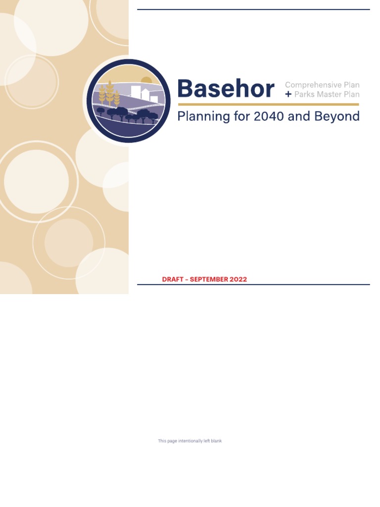 Basehor Comprehensive Plan Draft (9!07!2022) PDF Decision Making
