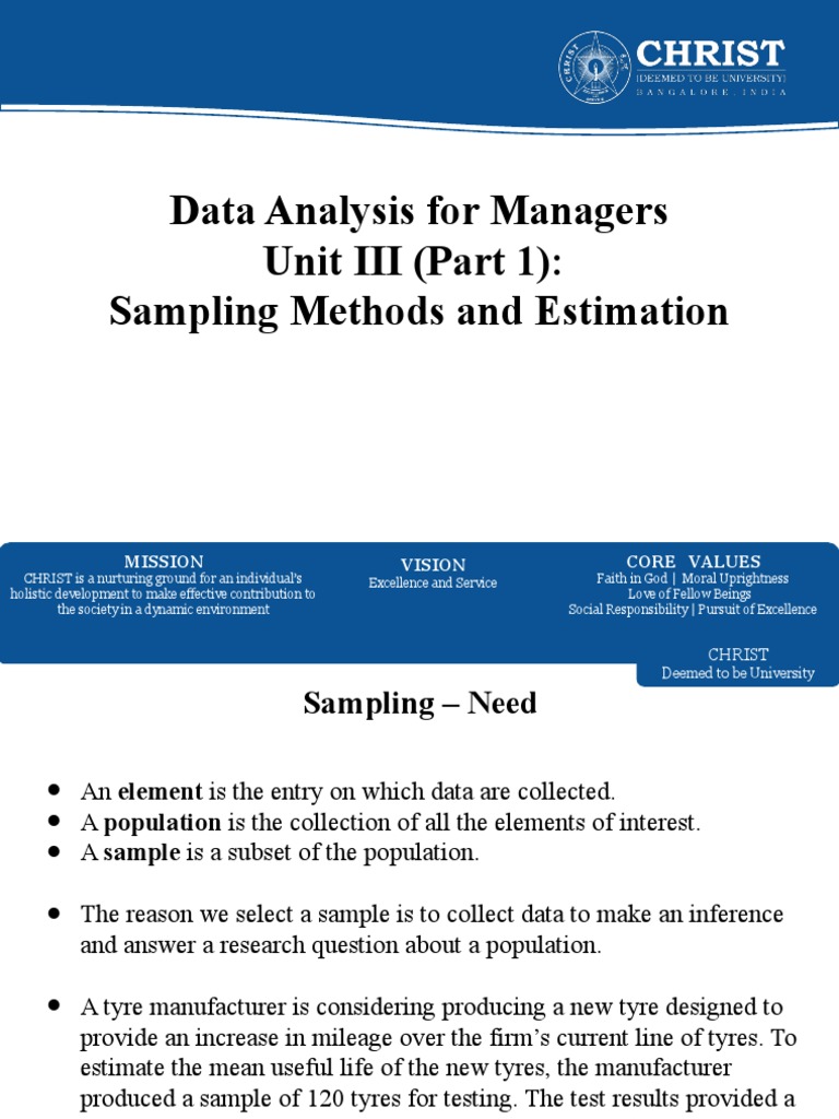 Sampling Methods for Managers | PDF | Sampling (Statistics) | Standard ...