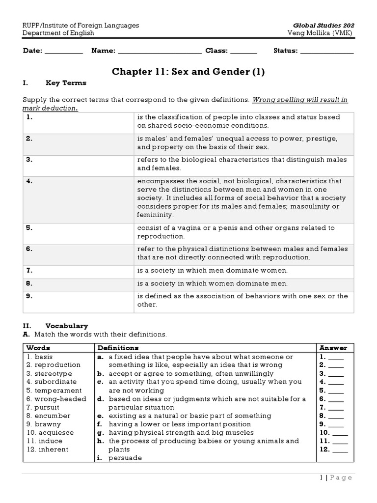 Gender and Sexuality in Society | PDF | Gender | Gender Studies