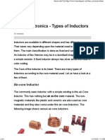 Basic Electronics - Types of Inductors