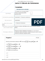 Examen - (AAB02) Cuestionario 2 - Cálculo de Volúmenes