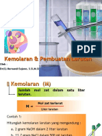 Kemolaran Dan Pembuatan Larutan