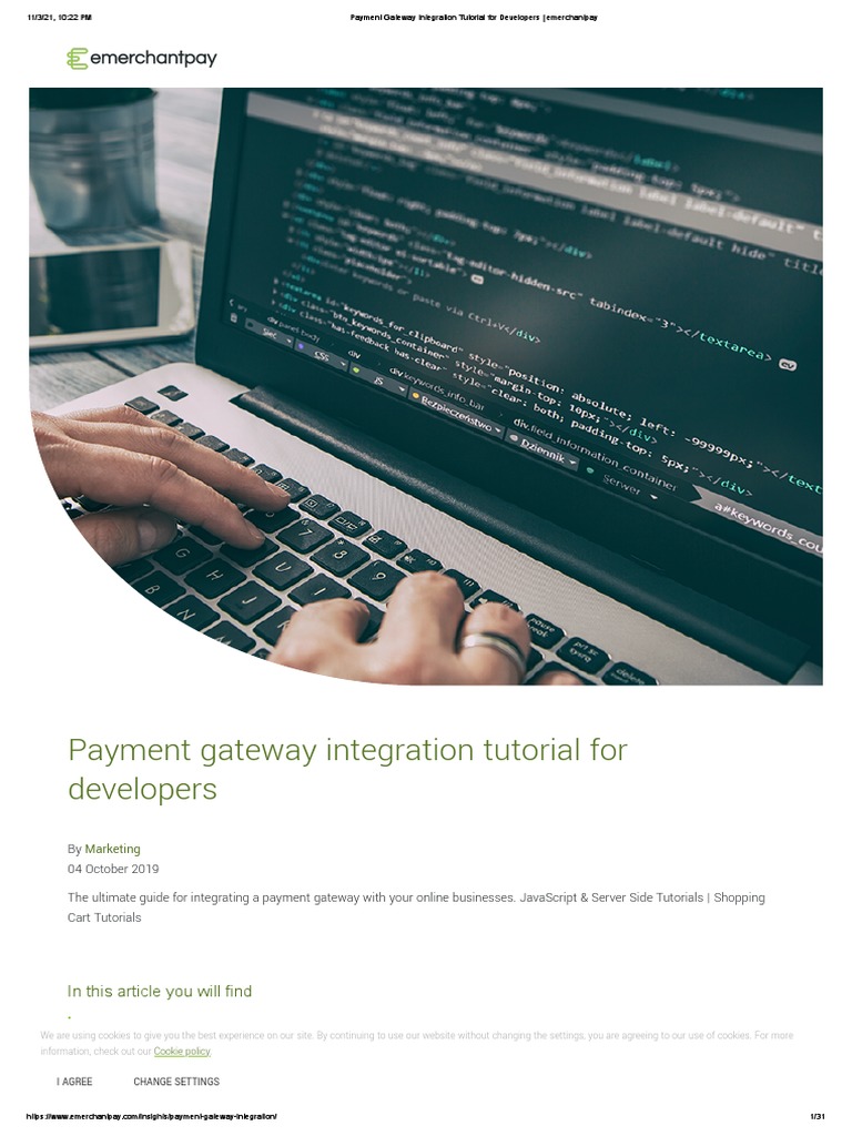 Payment Gateway Integration Tutorial For Developers - Emerchantpay ...