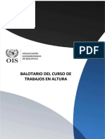PDF Balotario Del Curso de Trabajos en Altura DL