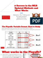 A Look at Success in The MLB Playoffs Updated Methods and What Works 1