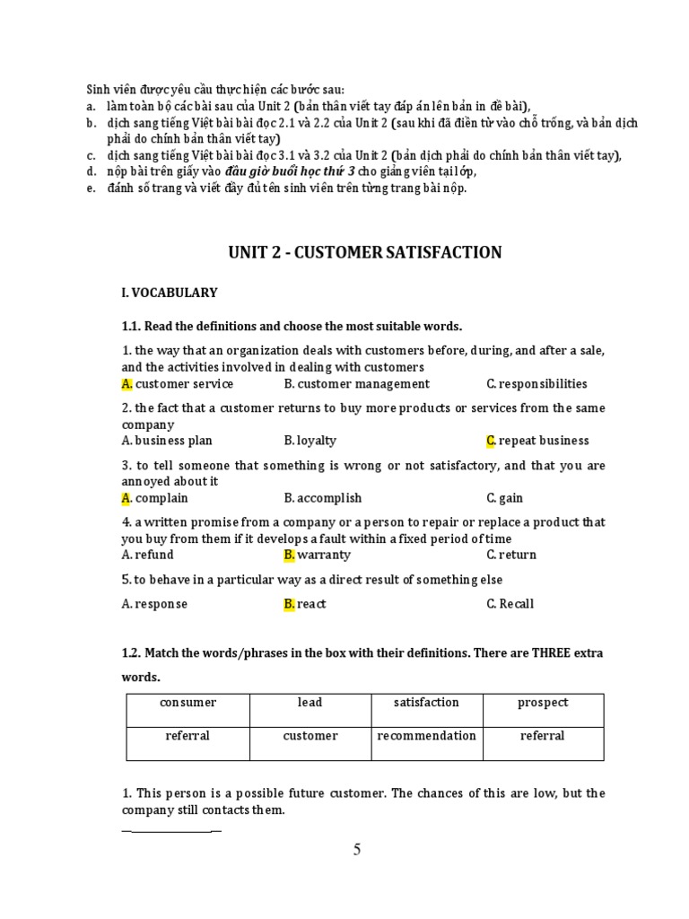 Guidelines for Students to Complete Homework Assignments from English ...