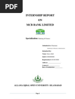 Download Internship Report MCB by Ijaz Akram SN60357661 doc pdf